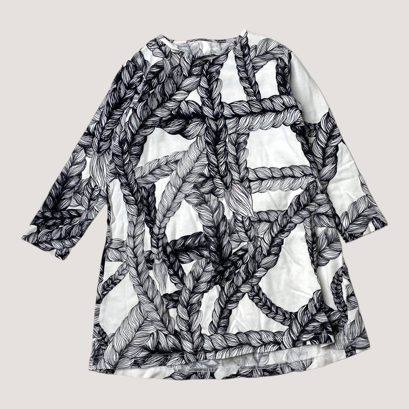 Vimma letti dress, black/white | 110cm
