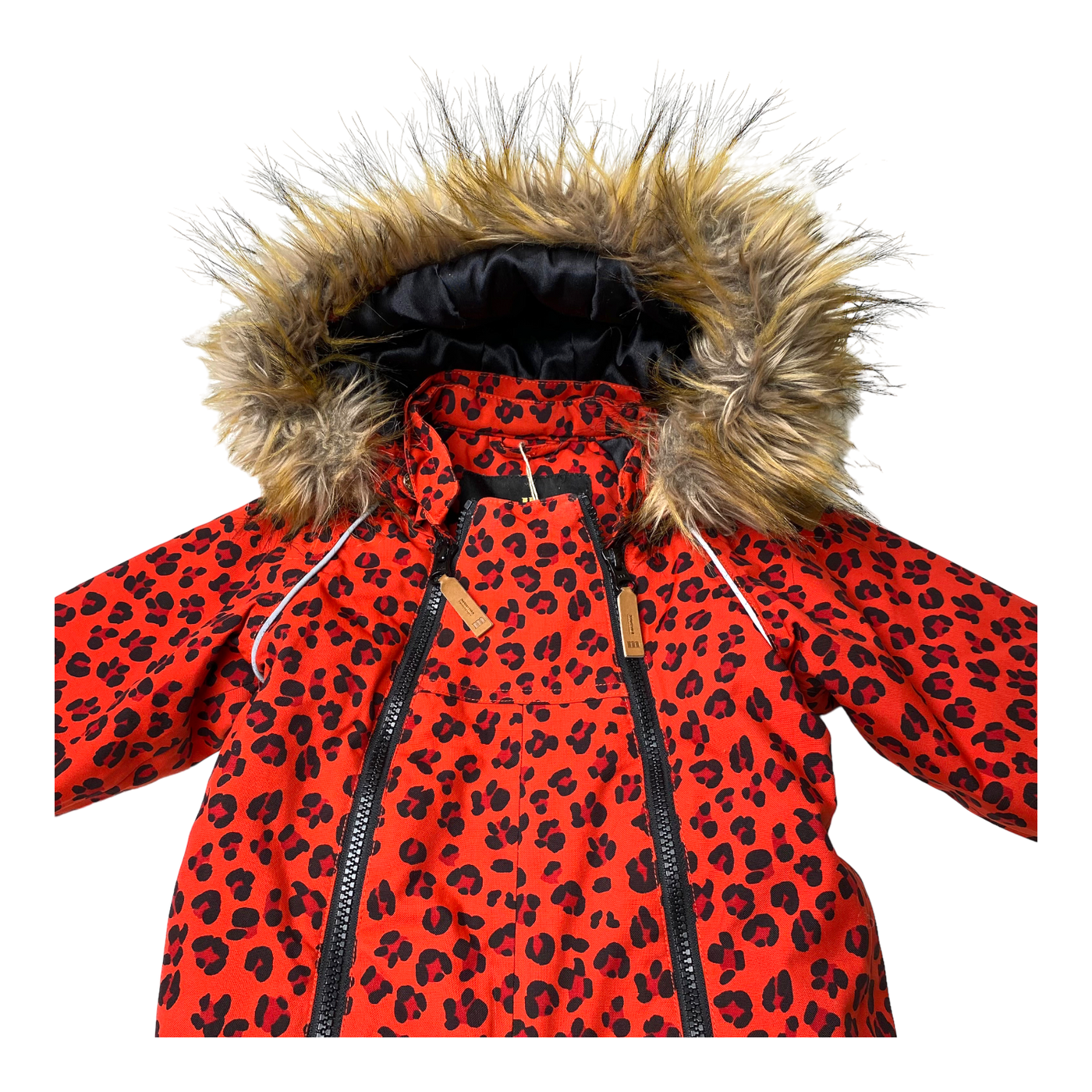Mini Rodini kebnekaise winter overall, leopard | 74cm