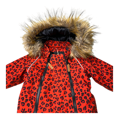 Mini Rodini kebnekaise winter overall, leopard | 74cm