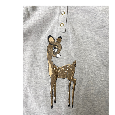 Mini Rodini sweat jumpsuit, bambi | 68/74cm