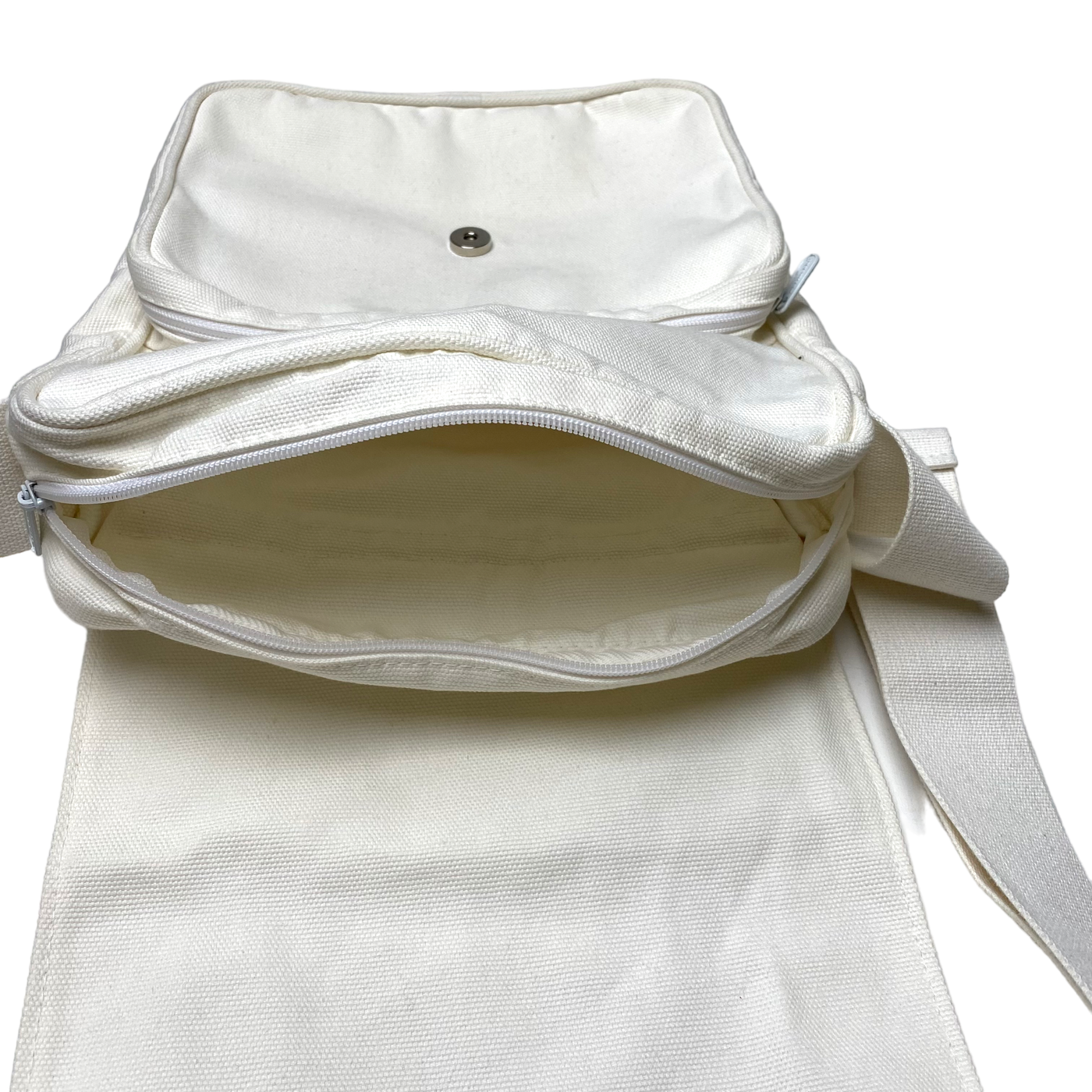 Marimekko canvas shoulder bag, ivory