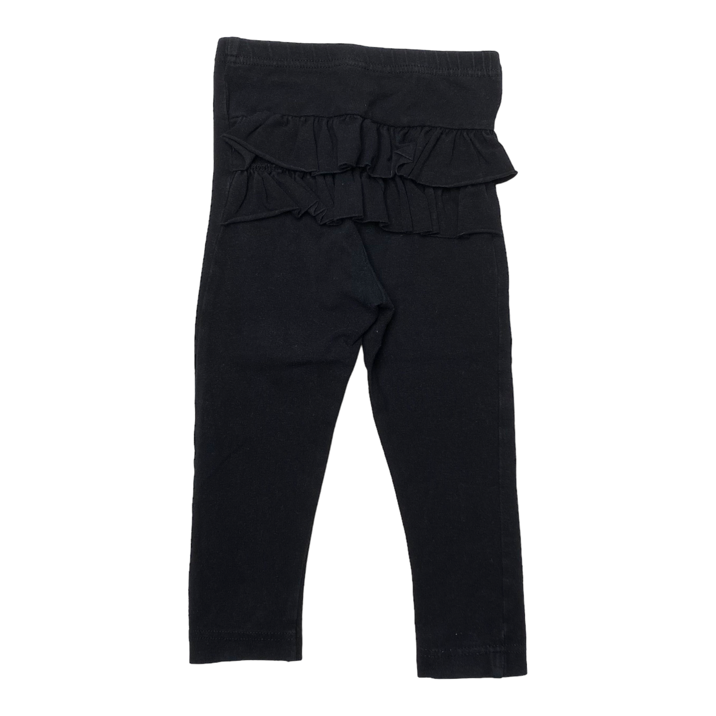 Metsola frill leggings, black | 86cm