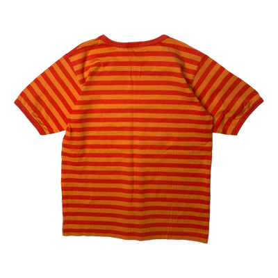 Marimekko stripe t-shirt, orange | 120cm