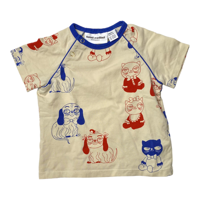 Mini Rodini t-shirt, cats and dogs | 68/74cm