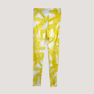 Vimma letti leggings, white/yellow | woman S