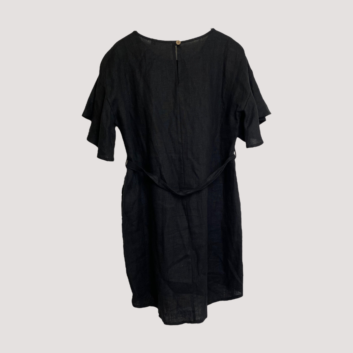 Bypias linen dress, black | woman XS