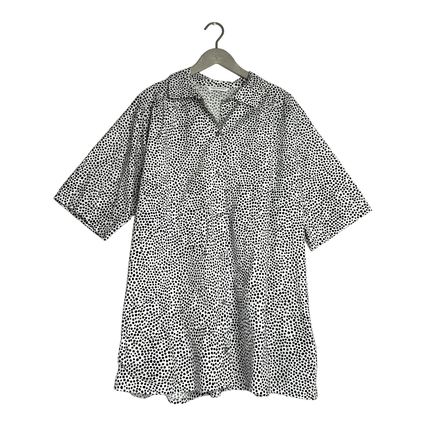 Marimekko button shirt, dots | unisex L