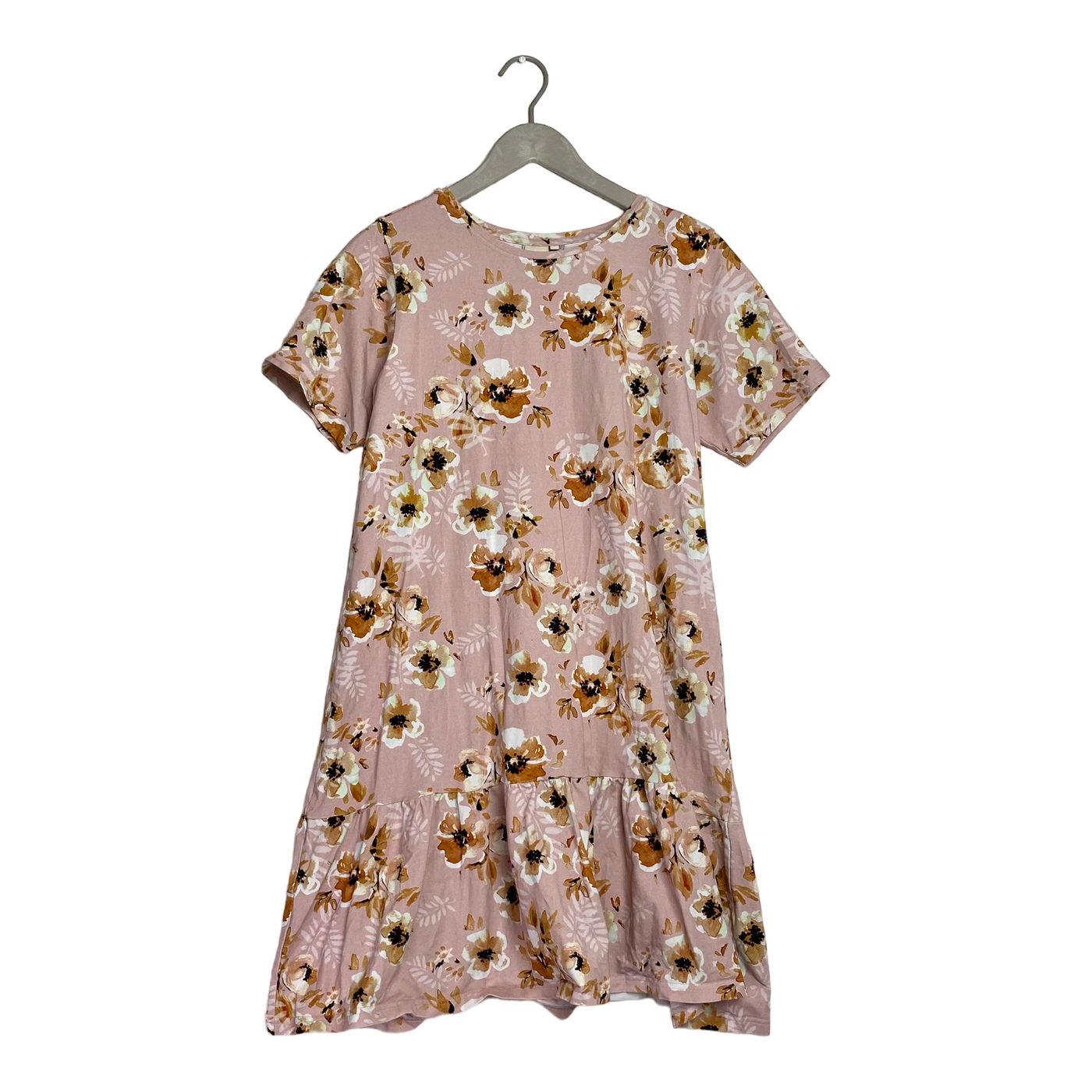 Kaiko ruffle t-shirt dress, flowers | woman S