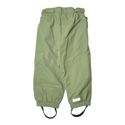 Mini A Ture wilians suspenders pants, oil green | 92cm