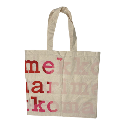 Marimekko canvas logo bag, pink | onesize