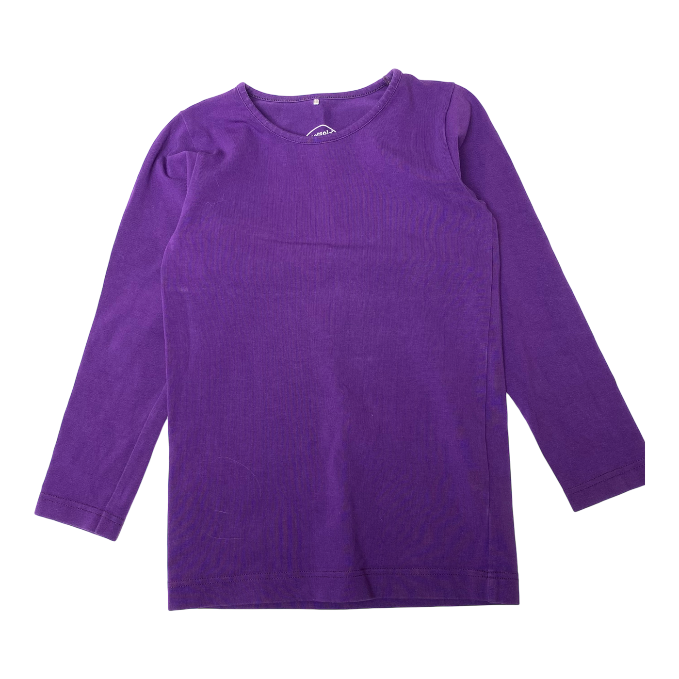 Metsola basic shirt, purple | 110cm