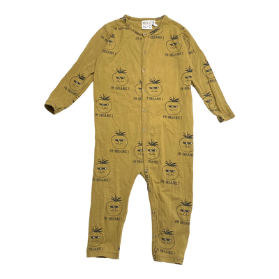 Mainio tricot jumpsuit, golden brown | 86/92cm