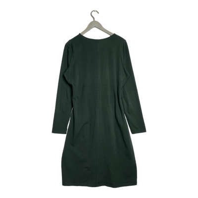 Kaiko belted dress, hunter green | woman L
