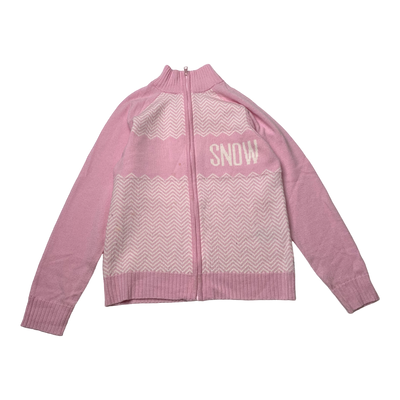Reima wool zip up, pink | 140cm