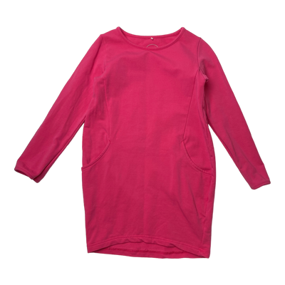 Metsola sweat dress, deep pink | 110/116cm