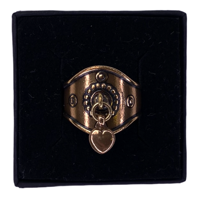 Kalevala Koru heart ring, bronze