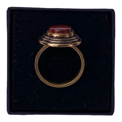 Kalevala Koru ring, bronze and red