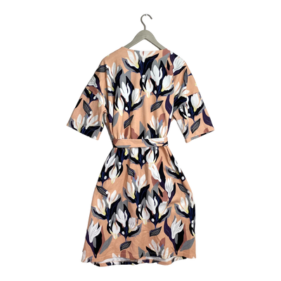 Aarre wrap dress, flowertile | woman L/XL