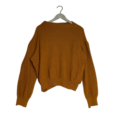 Uhana merino knitted jumper, carrot orange | woman XXL