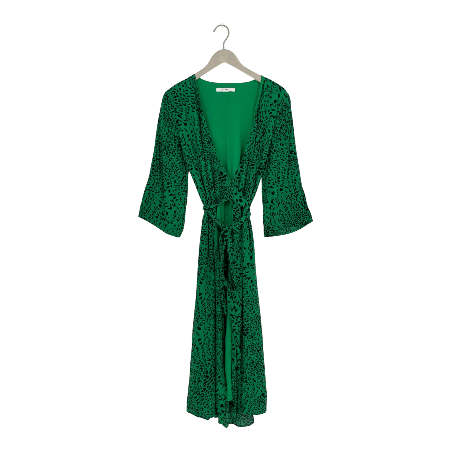 Gestuz loui wrap dress, lime