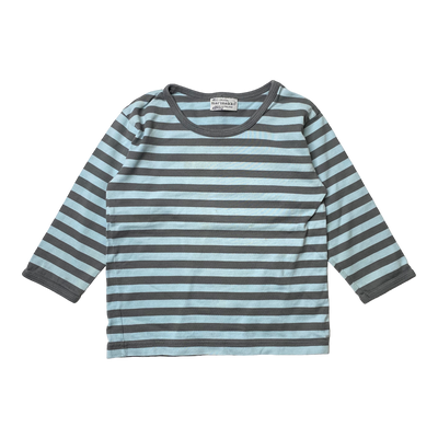 Marimekko stripe shirt, sky blue/grey | 90cm