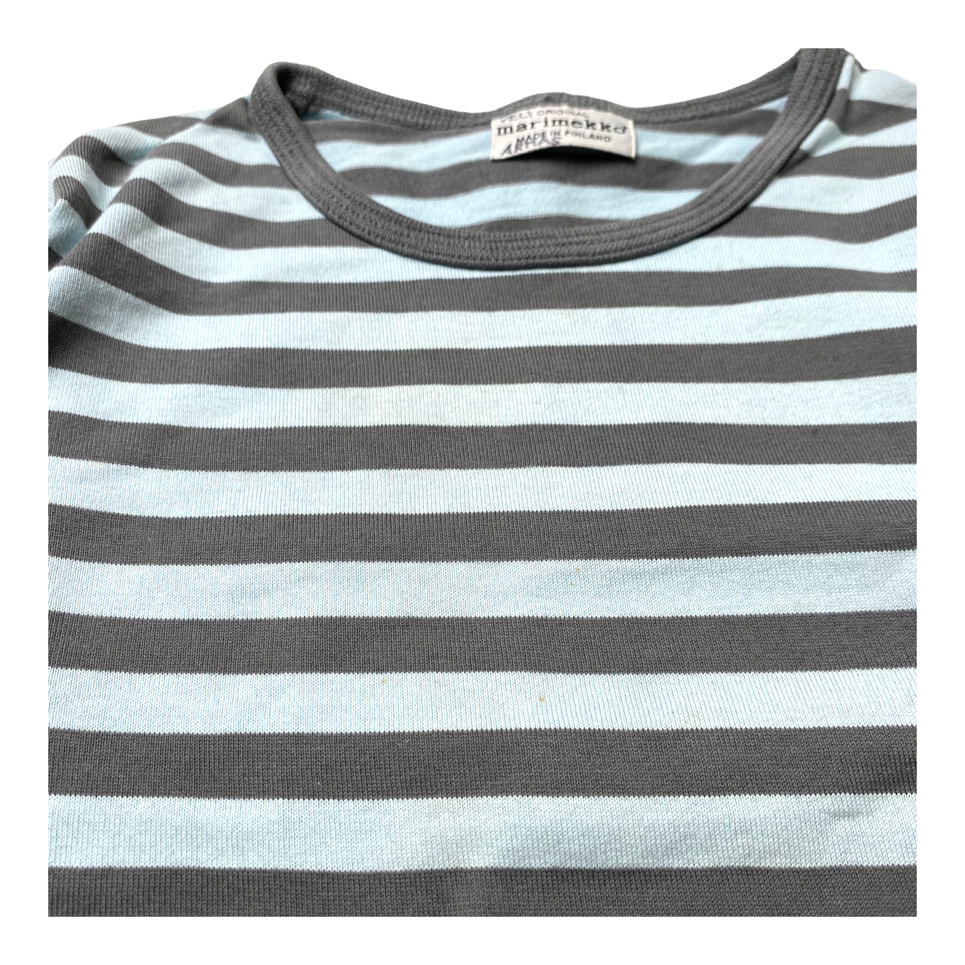 Marimekko stripe shirt, sky blue/grey | 90cm