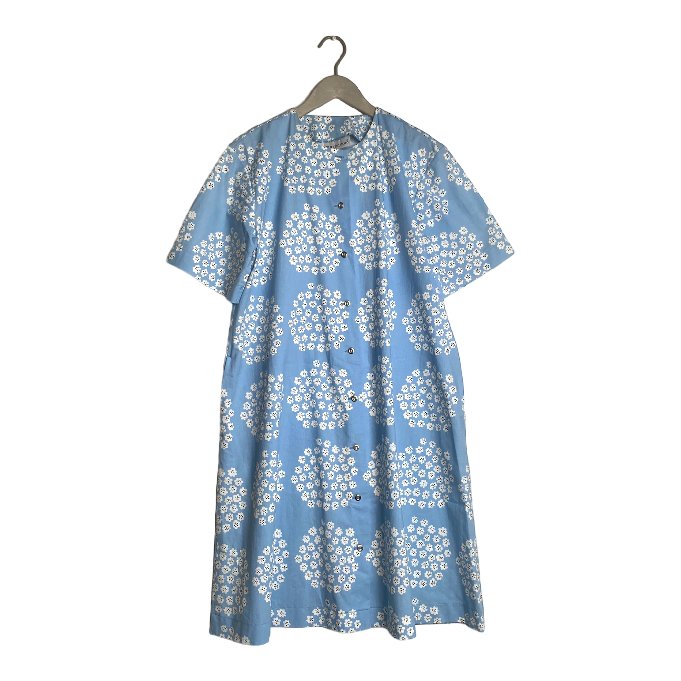 Marimekko woven dress, baby blue | woman 34