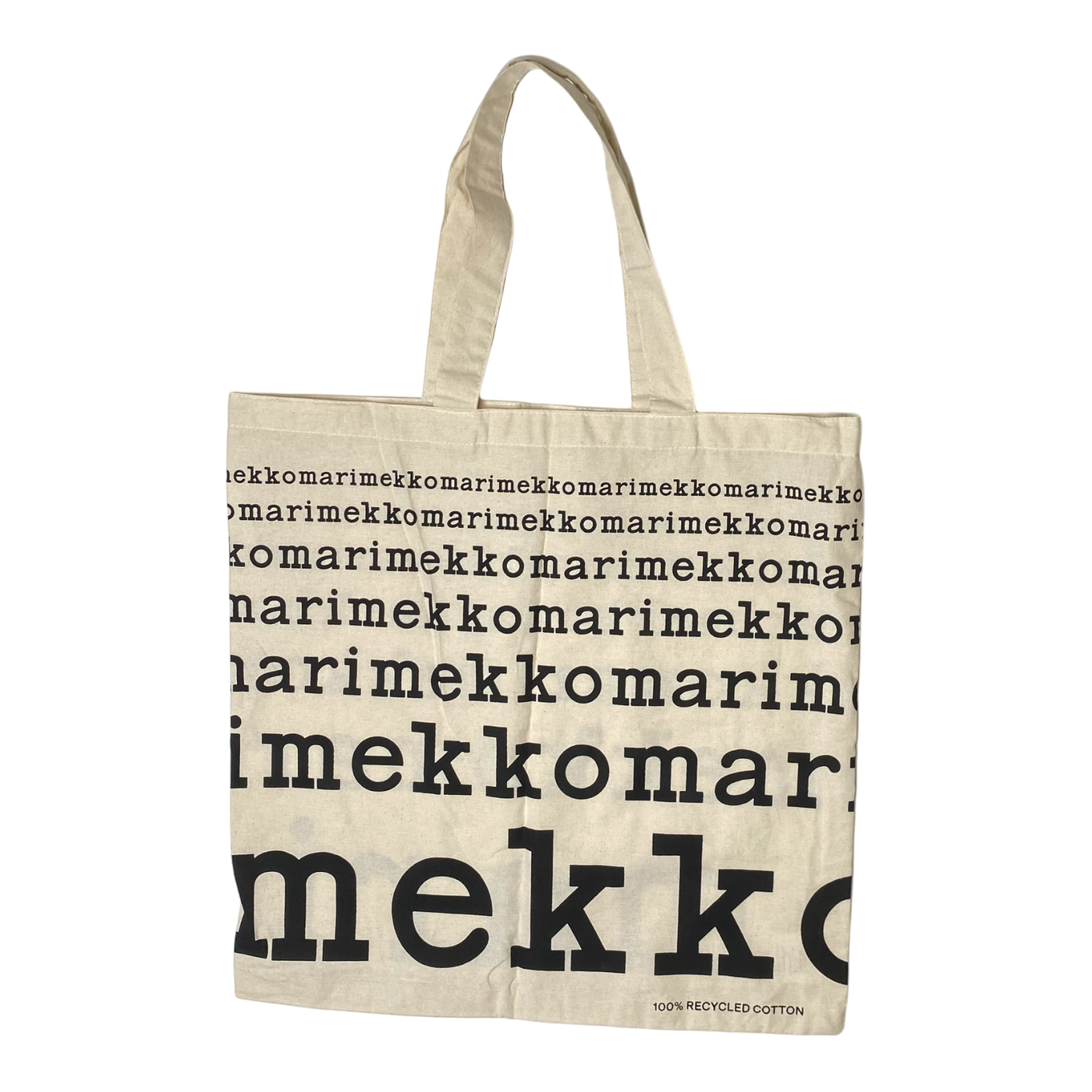Marimekko canvas logo bag, black | onesize