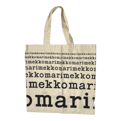 Marimekko canvas logo bag, black | onesize
