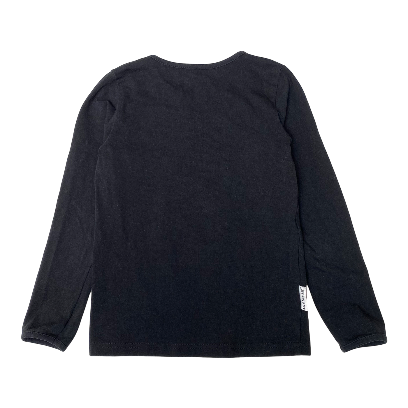Metsola basic shirt, black | 110cm
