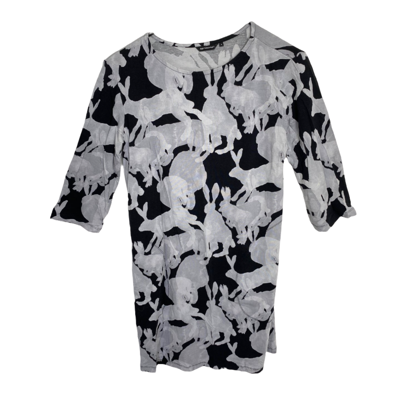 Marimekko tunic, silver / black | woman S