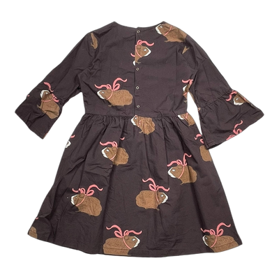 Mini Rodini woven dress, guinea pigs | 128/134cm