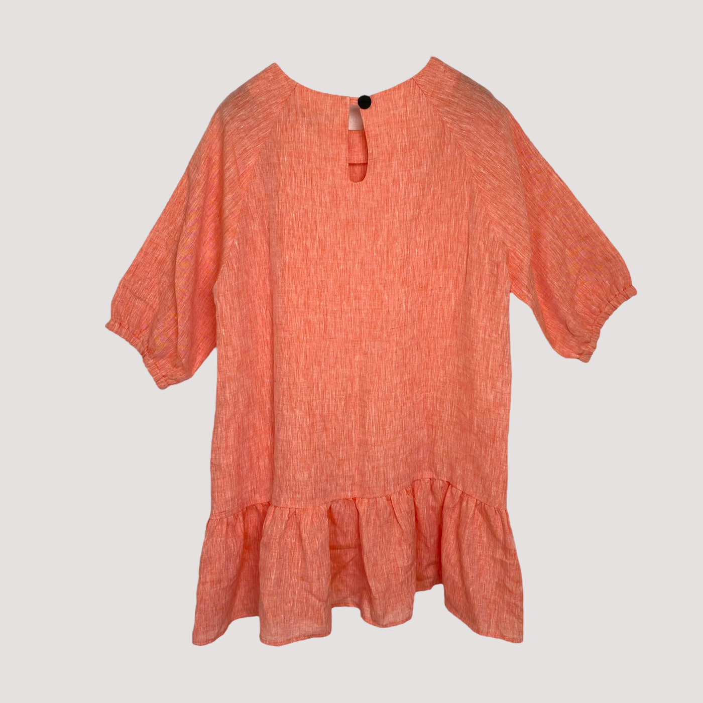 MIAM linen tunic dress, coral pink | women M