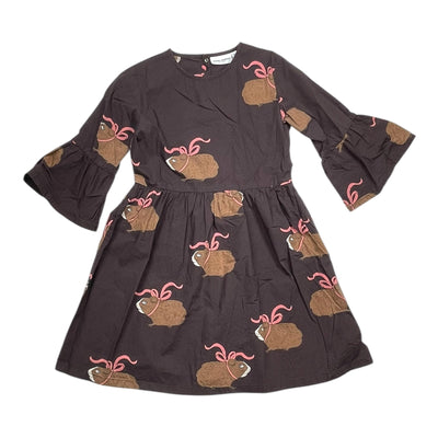 Mini Rodini woven dress, guinea pigs | 128/134cm