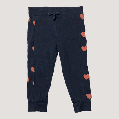 Mini Rodini sweat pants, heart | 80/86cm