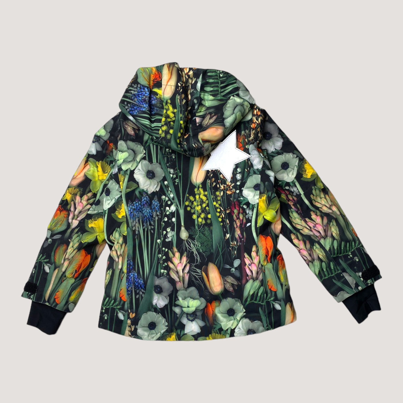 Molo pearson winter jacket, flowers | 110cm
