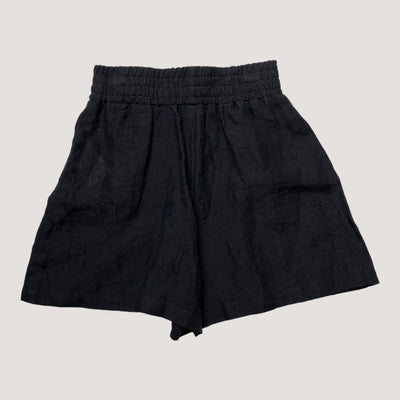 Papu linen shorts, black | 98/104cm