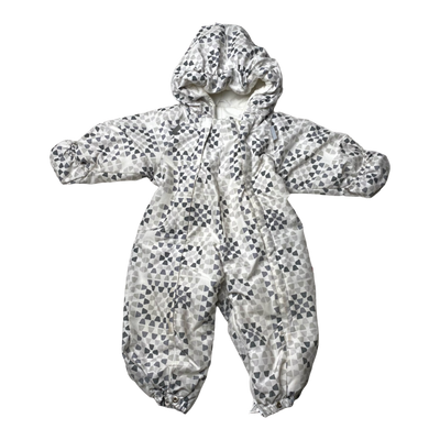 Reima baby padded winter overall, white | 68/74cm