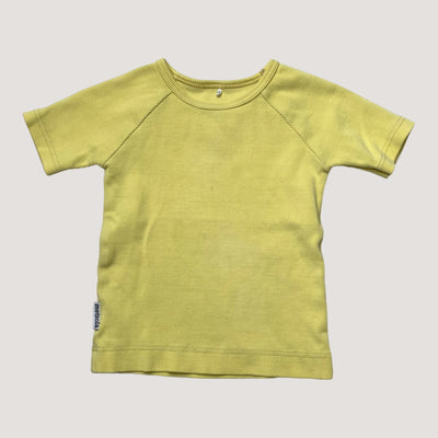 Metsola rib t-shirt, yellow | 92cm