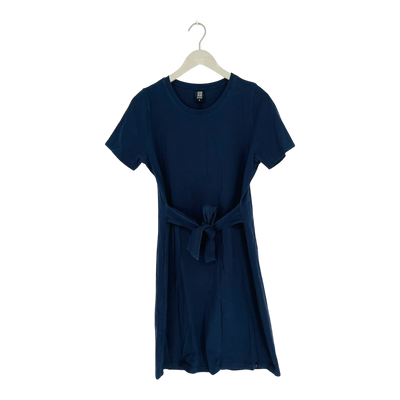 Kaiko t-shirt belted dress, navy blue