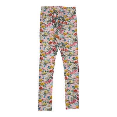 Metsola leggings, flowers | 122/128cm