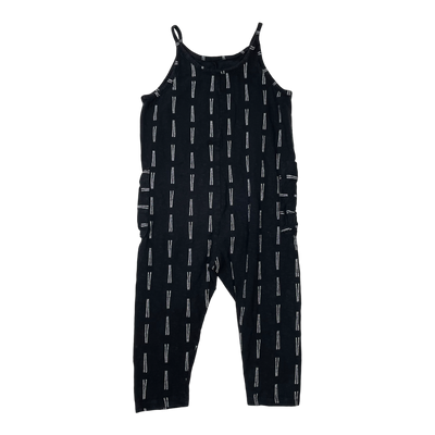 Mainio sleeveless jumpsuit, black | 98/104cm