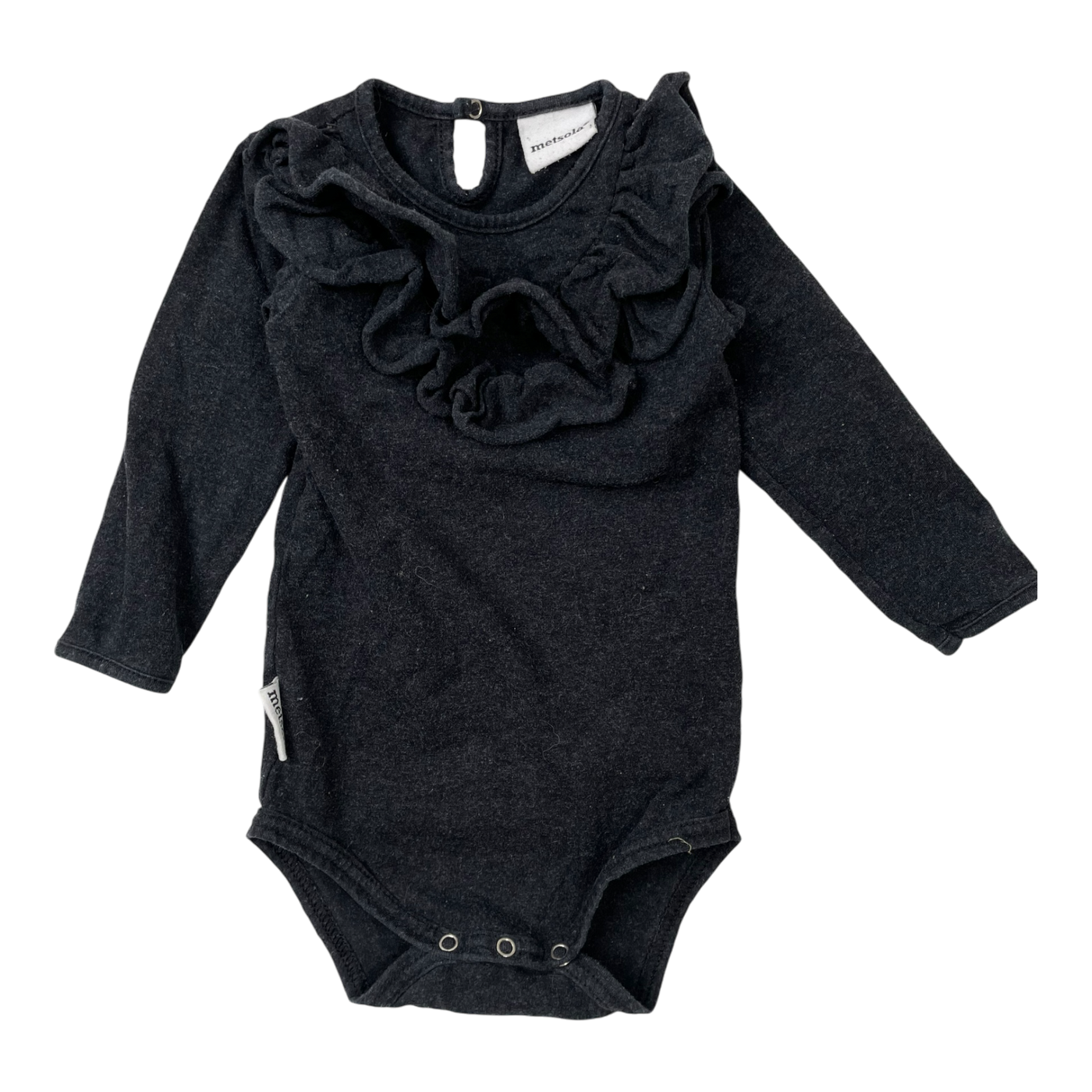 Metsola frill body, black | 68cm