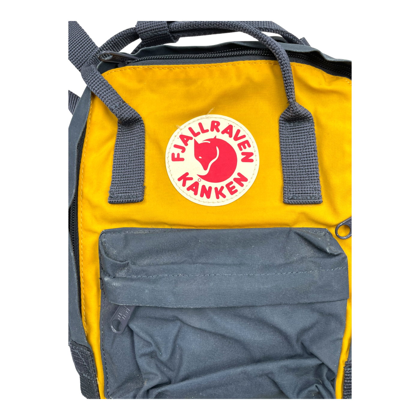 Fjällräven kånken reppu, blue / yellow – käytetty