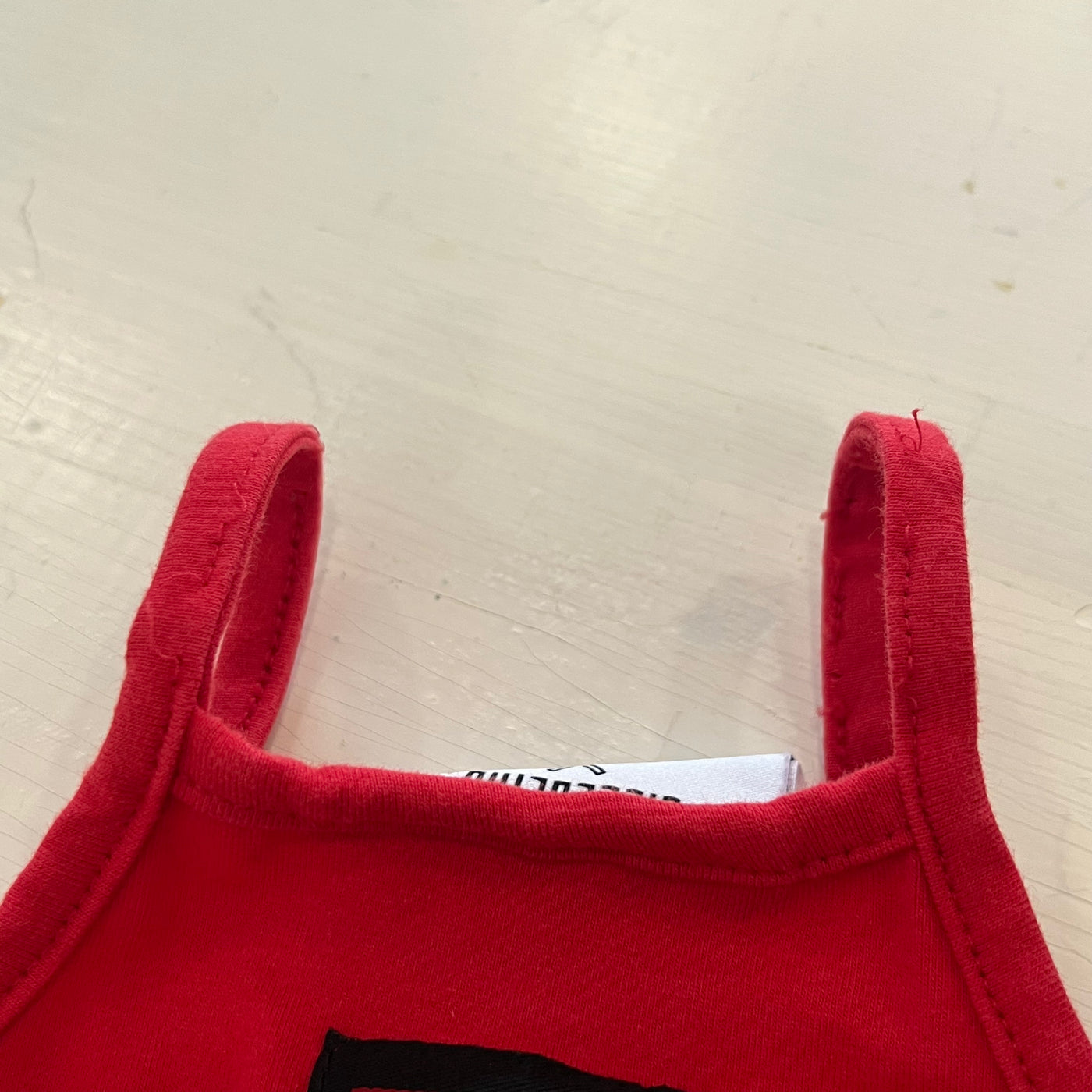 Gugguu spagetti frilla dress, red | 98cm