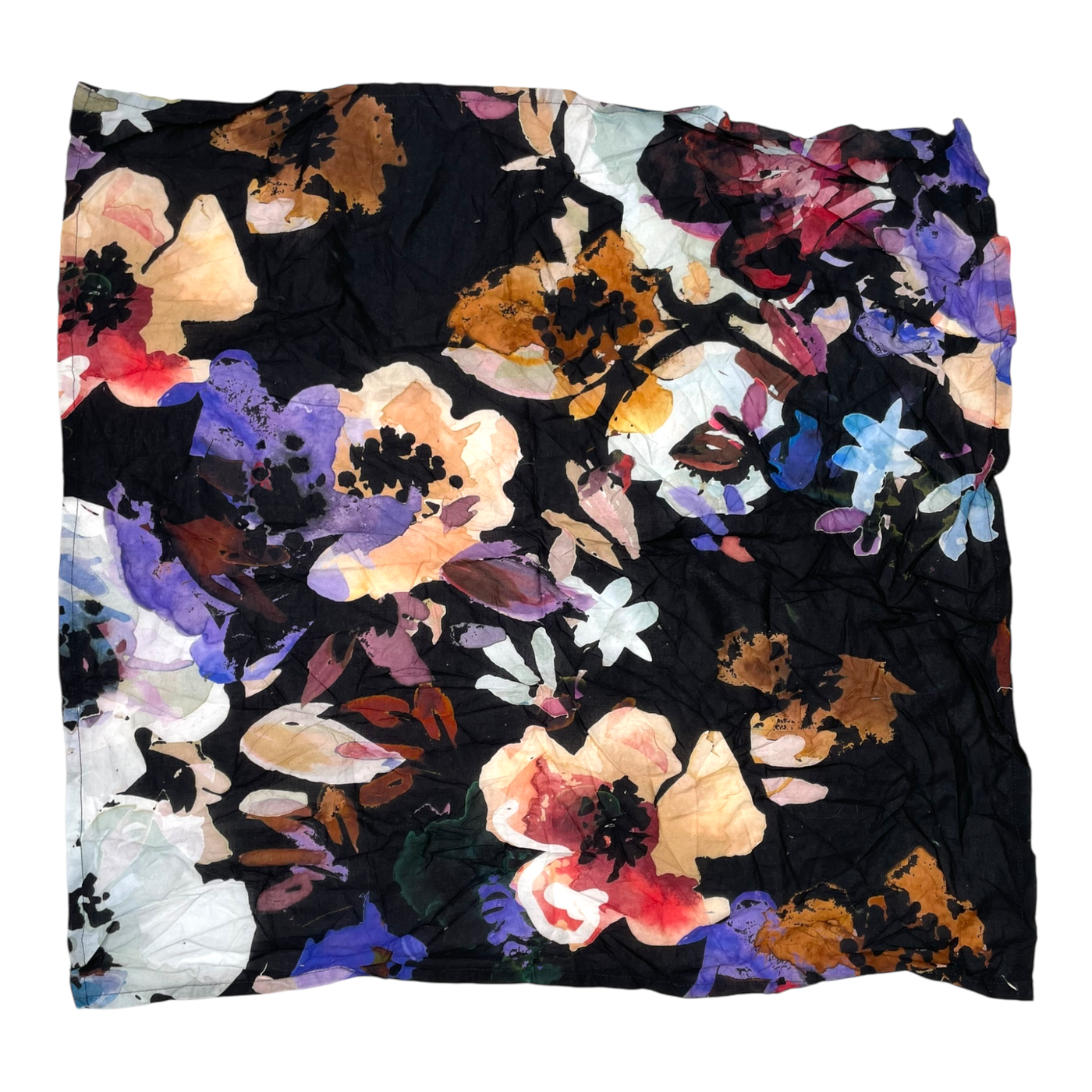 Kaiko square scarf, flower | onesize