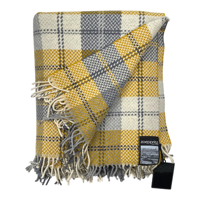 Zoeppritz herring check wool blanket, checked | 140cm x 190cm