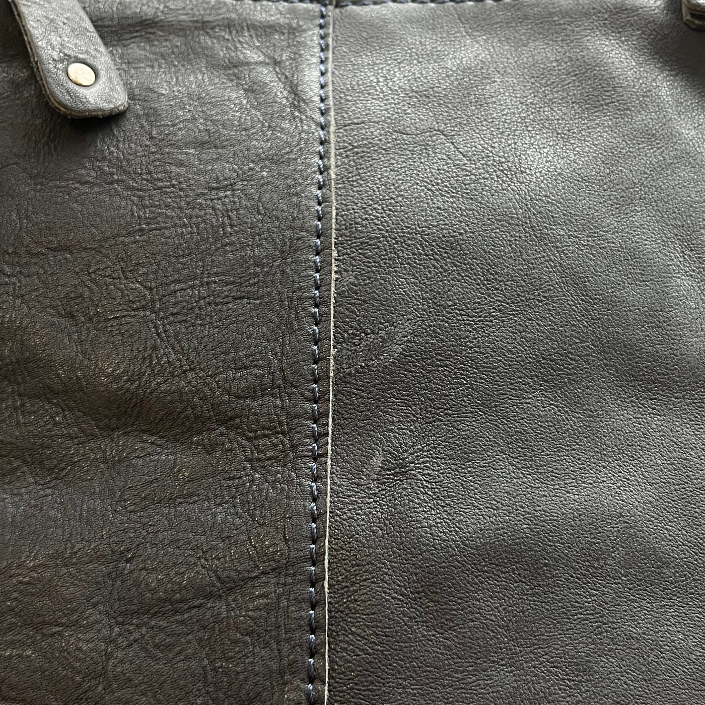 Harold's Bags leather crossbag small, midnight blue/black