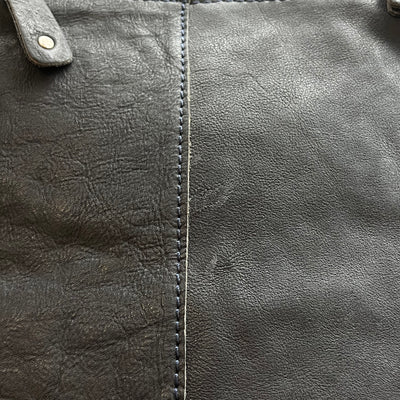 Harold's Bags leather crossbag small, midnight blue/black