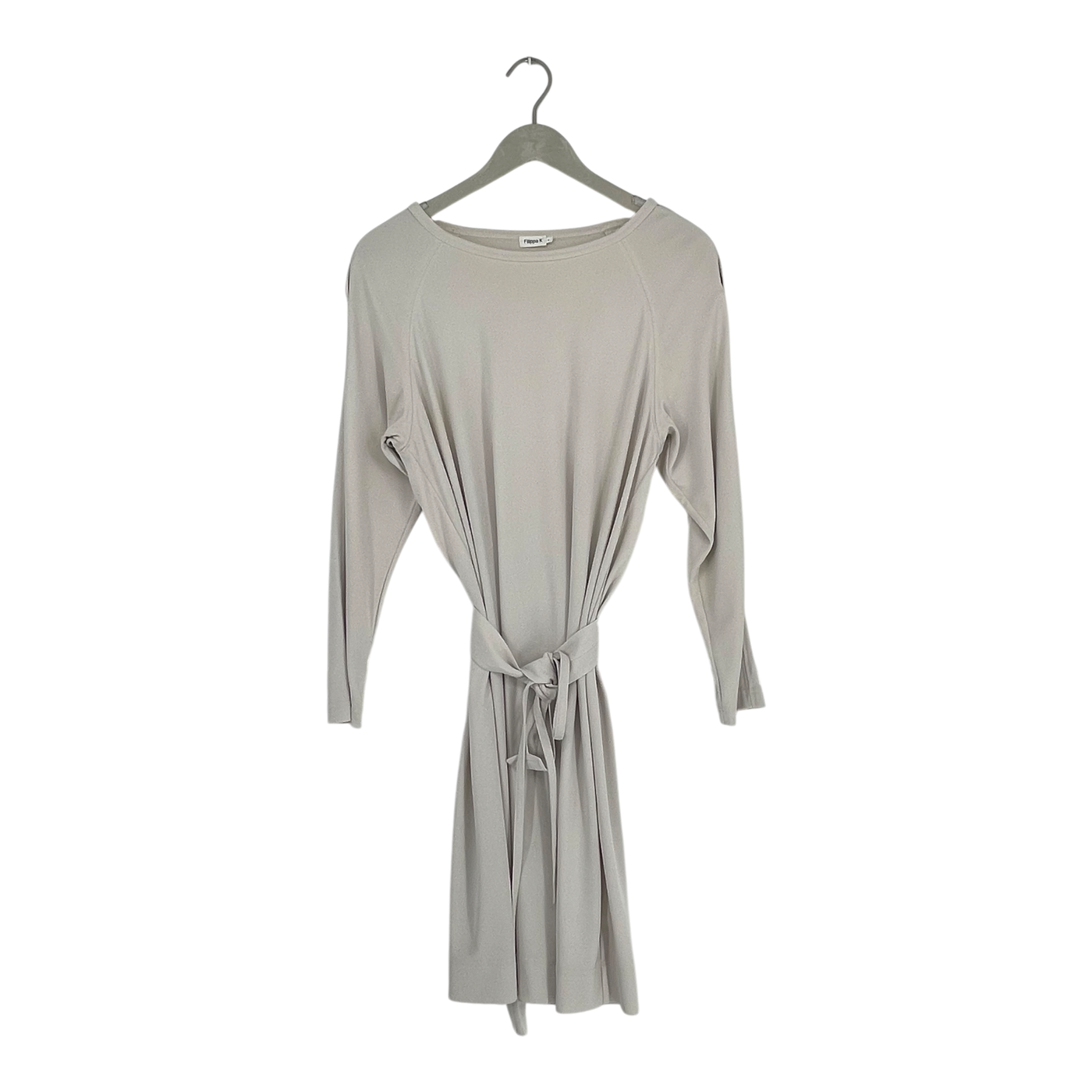 Filippa K belted jersey mekko, sand – käytetty